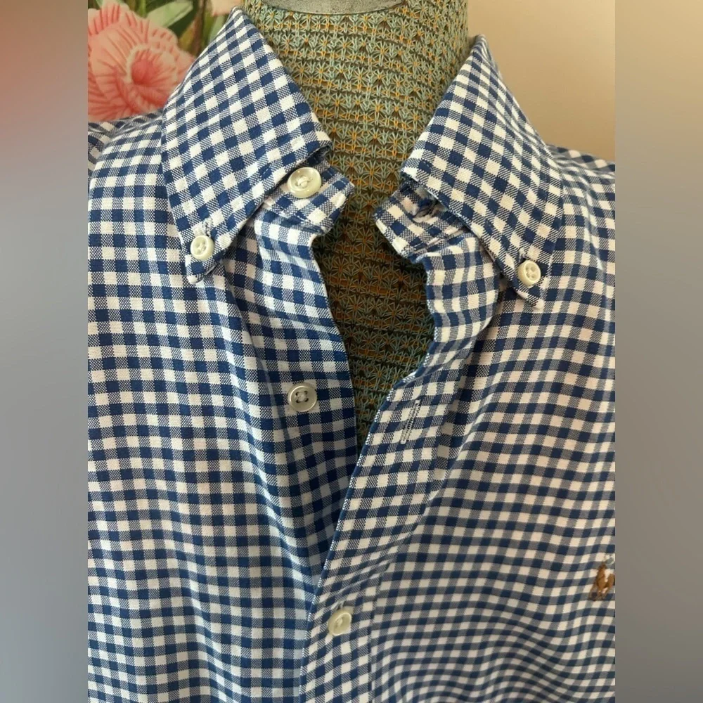 RALPH LAUREN BLUE LABEL OXFORD SHIRT Sz.XL. CLASSIC, TIMELESS, CRISP, POLISHED - Picture 3 of 12